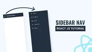 Sidebar in React js | React.js Tutorial