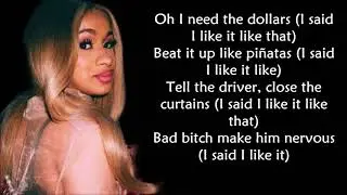 Cardi B FT. Bad bunny & J balvin - I like it (LYRICS)