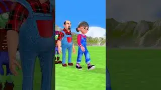 Scary Teacher 3D vs Squid Game Who Faster Jump Bamboo Stick challenge 2 Tani and Hello Neighbor