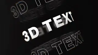 Create Rotating 3D Text Animation In After Effects