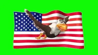 American Flag Green Screen | Free Copyright