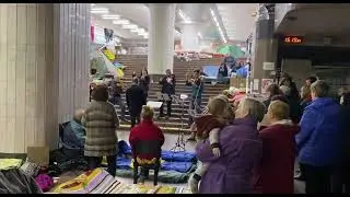 Оркестр сыграл Скорика для харьковчан, которые прячутся в метро от обстрелов