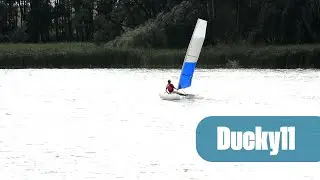 The test of the inflatable Ducky11 catamaran / Надувний вітрильний катамаран