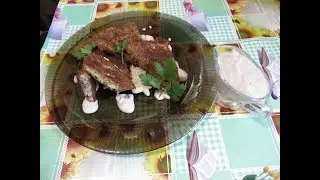 Бризоли из ХЕКА cо Сливочно-икорным СОУСом / Hake brizoli with creamy caviar sauce
