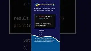 Python Quiz: Question No. 47 👨‍💻