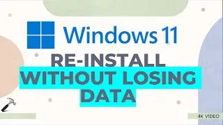 Reinstall Windows 11 without losing data