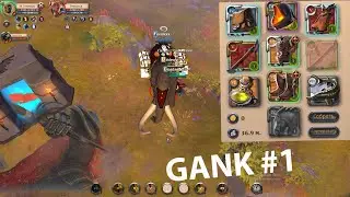 ЗАГАНГАЛИ МАМОНТА В ДУО! ALBION ONLINE GANK!