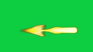 Fire rocket effect green screen 👍. animation chroma key 