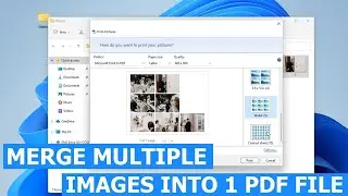 How to merge multiple images to a PDF in Windows 11/10 without using any extra software