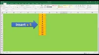 How To Insert Multiple Columns Or Rows In Microsoft Excel