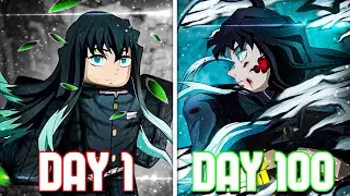 Spending 100 Days as MUICHIRO TOKITO in Demonfall.. - Roblox