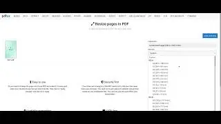 How to resize pages in a PDF file