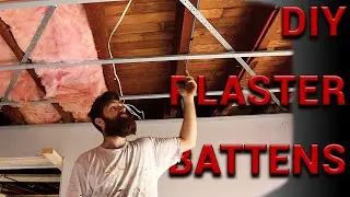 How to batten ceilings on your own with basic tools - NO LASER NEEDED | Step by step tutorial (4K)