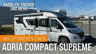 Wir rüsten nach ➡️ ADRIA COMPACT SUPREME DL ➡️Solar, Lithium Kamera, Radio, TV und Sat-Antenne