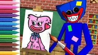 DRAWING BABY Kissy Missy HUGGY WUGGY Kissy Missy 🌈 Cómo dibujar a Kissy Missy HAGGI WAGGI para niños