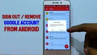 How to Sign out Gmail account in any Android phone | in hindi