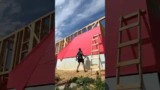 Windproof Membrane in 2 Layers, We Lay it Where There is No OSB.