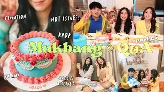 MUKBANG + Q&A 2021 ❤️ KPOP, KDrama, likes & dislikes, etc. (Part 2.1 with ENG SUB) | DEE SIBS VLOG