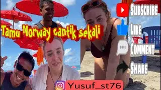 Anak kuliah cewek Norway cantik sekali main sama saya surfing 