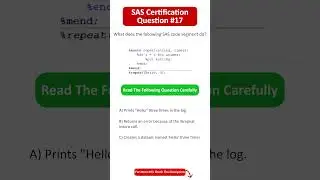 SAS Certification Questions | Question - 17