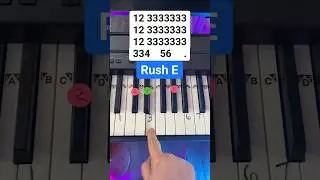 ✨SO EASY✨ Rush E Piano Tutorial 😏🍪 