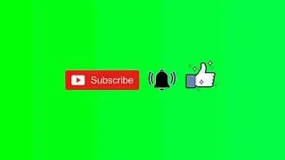 Green screen subscribe button copyright Free use for your project for free