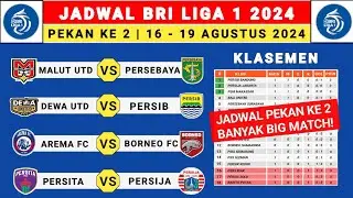 Jadwal Liga 1 2024 Pekan 2 - Dewa United vs Persib - Arema FC vs Borneo FC - Liga 1 Indonesia 2024