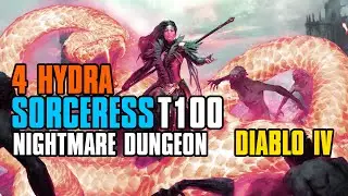 T100 NM Dungeon ► 4 Hydra Sorceress | Diablo 4 Season 2