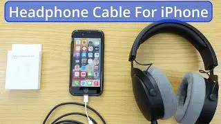 iPhone headphone cable - Lightning to headphone jack adapter