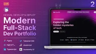 Code a Modern Dev Portfolio with Next.js, Typescript, Tailwind, Shadcn & Aceternity UI Pt. 2