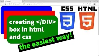 how to create div box in html css
