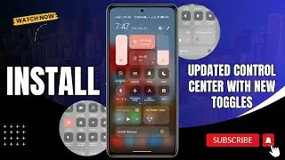 Enable - Updated MIUI 15 Control Center in any Xiaomi Device without root 💯