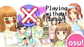 I tried to play Osu! without cursor. x900 Combo on a random map (+random stuff)
