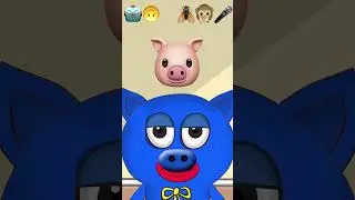 Huggy Wuggy примеряют Emoji Mask : я синий  