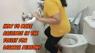 how to make and install a toilet grab bar?