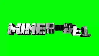 MINECRAFT LOGO GREEN SCREEN