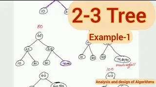 Lec32 : 2- 3 Tree - Example1
