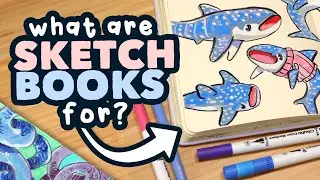 What are Sketchbooks For? // whale sharks & snakes sketchbook session