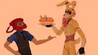 Phone Guy asks Spring Bonnie a question [Blender] [FNaF]
