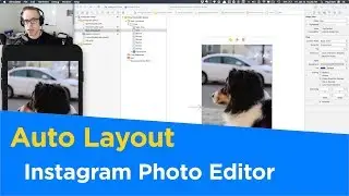 Instagram Photo Editor Auto Layout in Xcode 9 with Swift 4