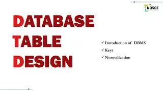 Database Table Design