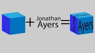 How to: Place Text on All Sides of a Cube (3D Square) Tutorial [2021]