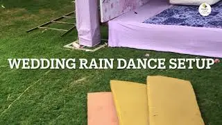 Wedding Rain Dance Setup