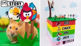 Hamsters in 5 - Level Angry Birds Maze 🐦 Homura Ham