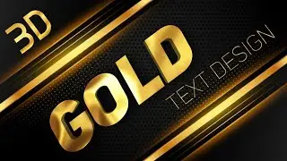 3D Gold Text Design Animation | Add text app | Pixellab | Kinemaster