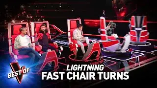 The FASTEST Chair Turns in the Blind Auditions of The Voice!