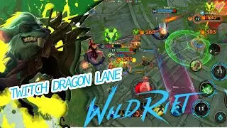 Wild Rift TWITCH DRAGON LANE Gameplay Builds and Runes