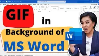 How To Insert A GIF As A Background in Microsoft Word