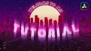 Text krümmen und animieren in DaVinci Resolve 17 - Fusion Tutorial [DEUTSCH]