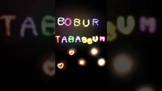 Bobur va Tabassum ismlariga video